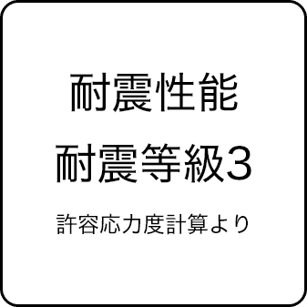 耐震性能 耐震等級3 許容応力度計算より