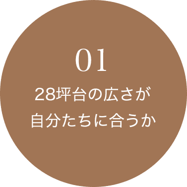 01 28坪台の広さが自分たちに合うか
