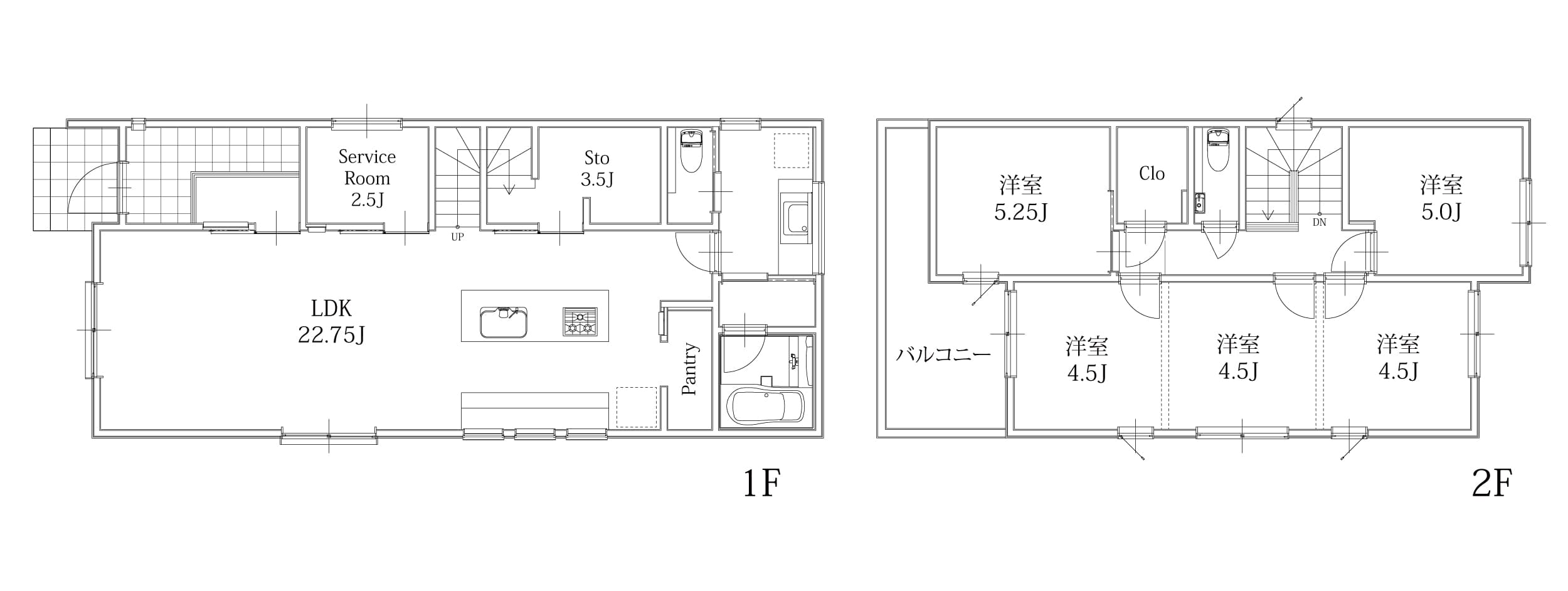 キッチンを中心に計算された家
